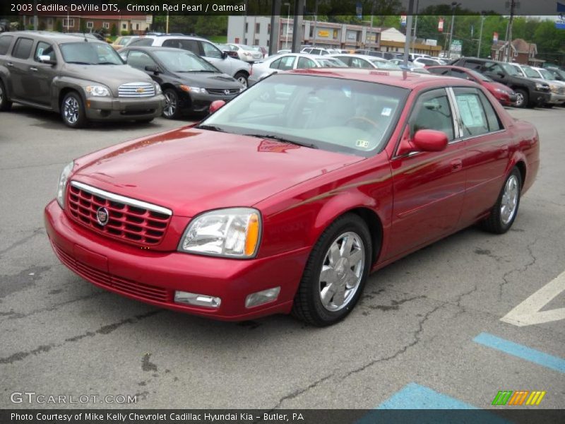 Crimson Red Pearl / Oatmeal 2003 Cadillac DeVille DTS