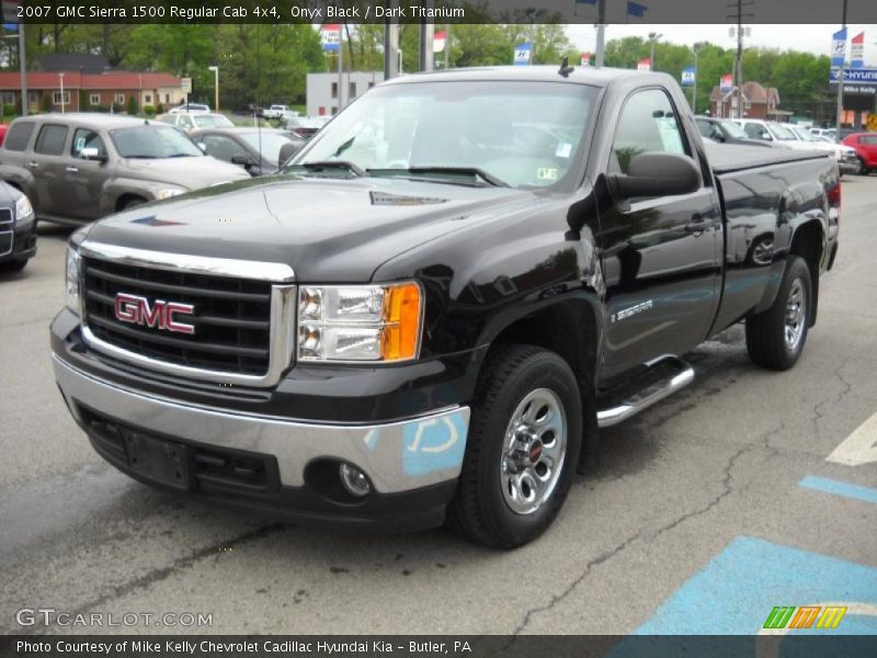 Onyx Black / Dark Titanium 2007 GMC Sierra 1500 Regular Cab 4x4