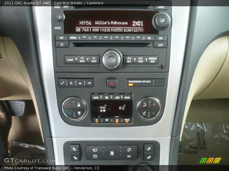 Gold Mist Metallic / Cashmere 2011 GMC Acadia SLT AWD