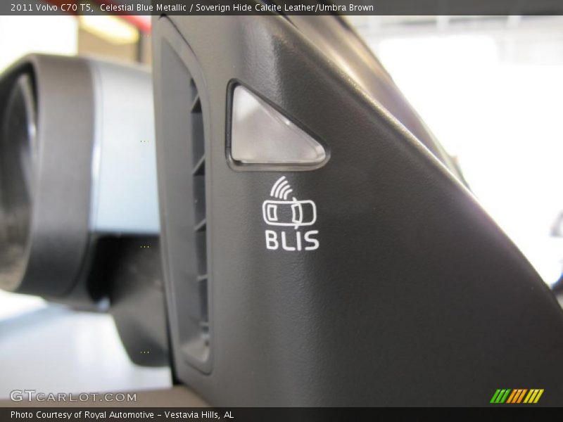 Celestial Blue Metallic / Soverign Hide Calcite Leather/Umbra Brown 2011 Volvo C70 T5