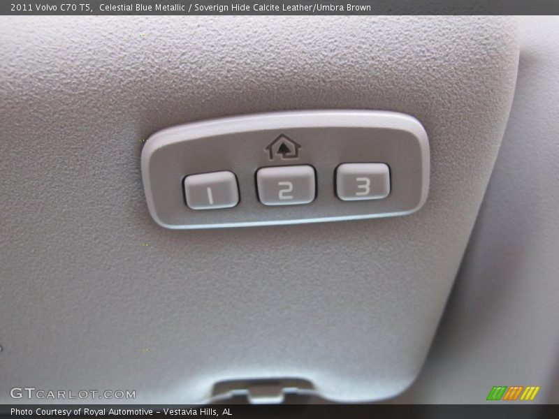 Celestial Blue Metallic / Soverign Hide Calcite Leather/Umbra Brown 2011 Volvo C70 T5