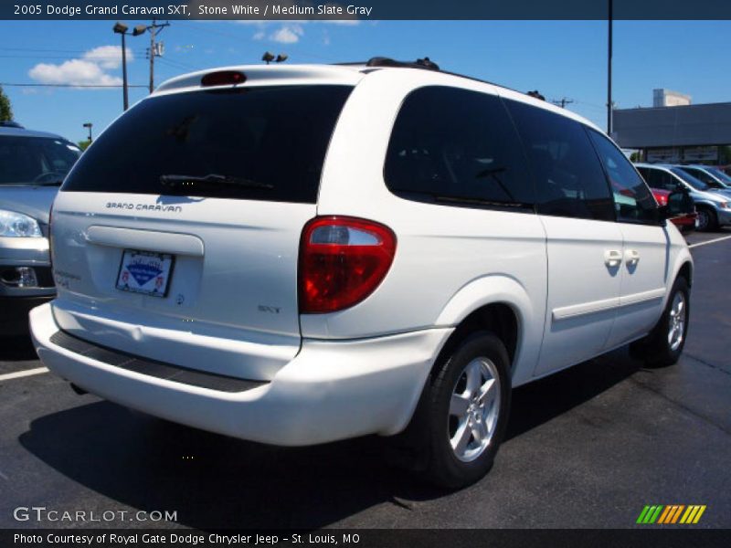 Stone White / Medium Slate Gray 2005 Dodge Grand Caravan SXT