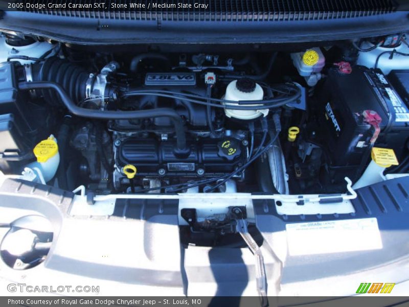 Stone White / Medium Slate Gray 2005 Dodge Grand Caravan SXT