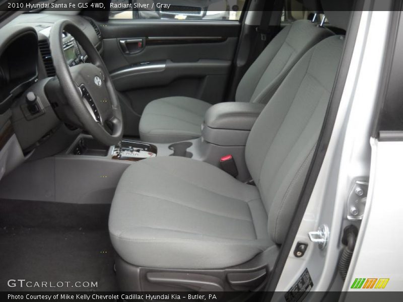 Radiant Silver / Gray 2010 Hyundai Santa Fe GLS 4WD
