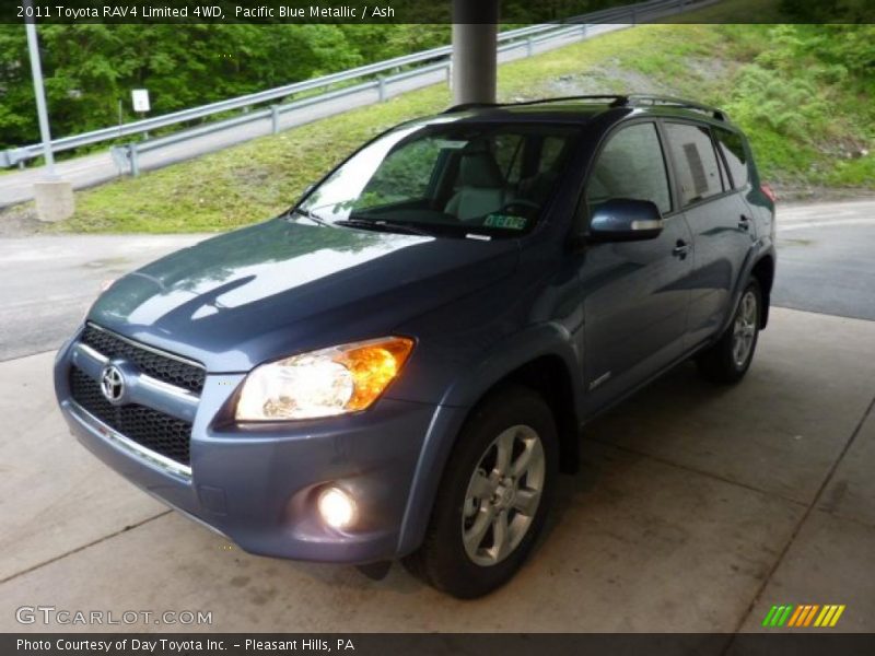 Pacific Blue Metallic / Ash 2011 Toyota RAV4 Limited 4WD