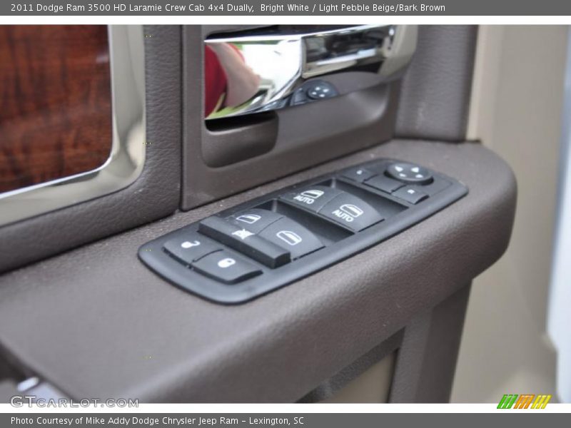 Bright White / Light Pebble Beige/Bark Brown 2011 Dodge Ram 3500 HD Laramie Crew Cab 4x4 Dually