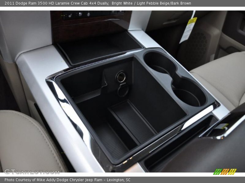 Bright White / Light Pebble Beige/Bark Brown 2011 Dodge Ram 3500 HD Laramie Crew Cab 4x4 Dually