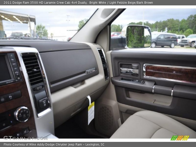 Bright White / Light Pebble Beige/Bark Brown 2011 Dodge Ram 3500 HD Laramie Crew Cab 4x4 Dually