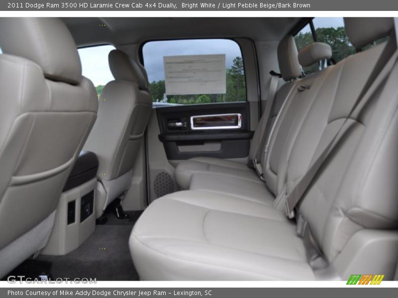 Bright White / Light Pebble Beige/Bark Brown 2011 Dodge Ram 3500 HD Laramie Crew Cab 4x4 Dually