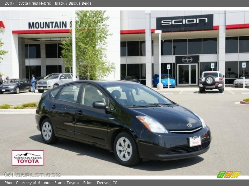 Black / Bisque Beige 2007 Toyota Prius Hybrid