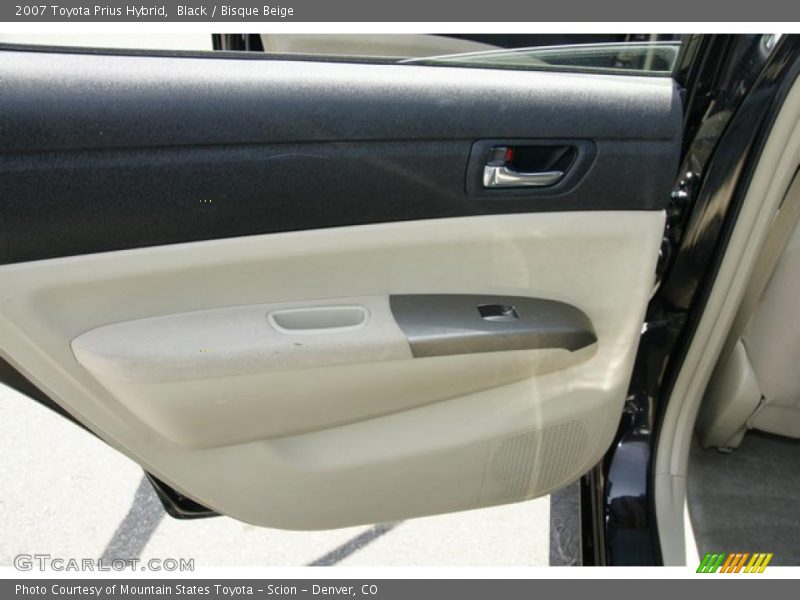 Black / Bisque Beige 2007 Toyota Prius Hybrid
