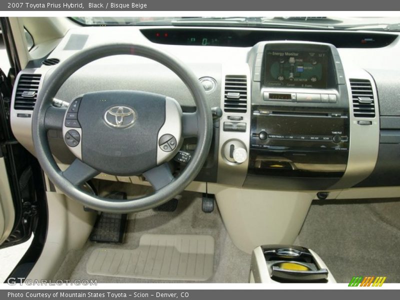 Black / Bisque Beige 2007 Toyota Prius Hybrid