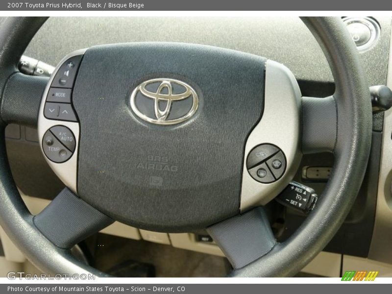 Black / Bisque Beige 2007 Toyota Prius Hybrid