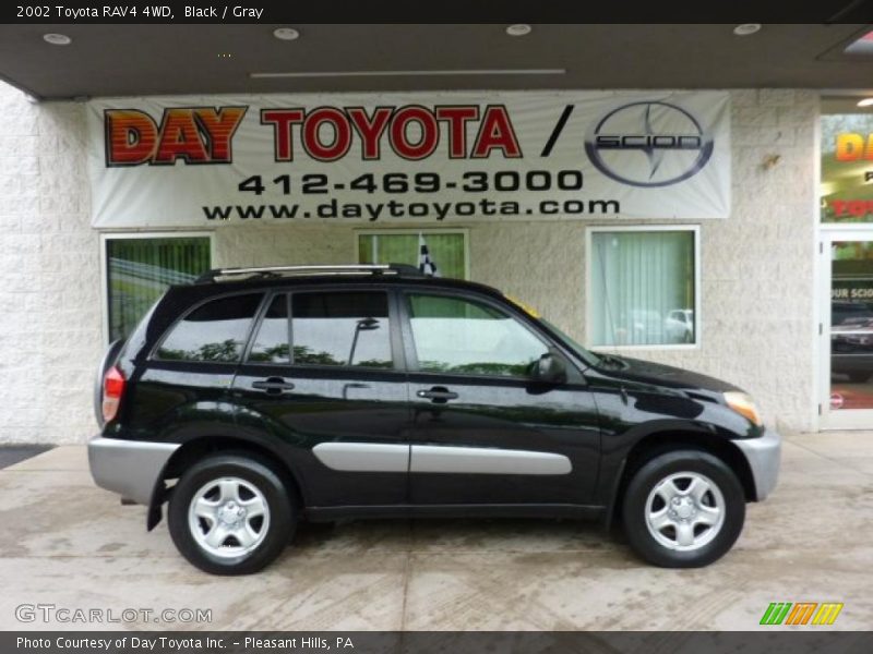 Black / Gray 2002 Toyota RAV4 4WD