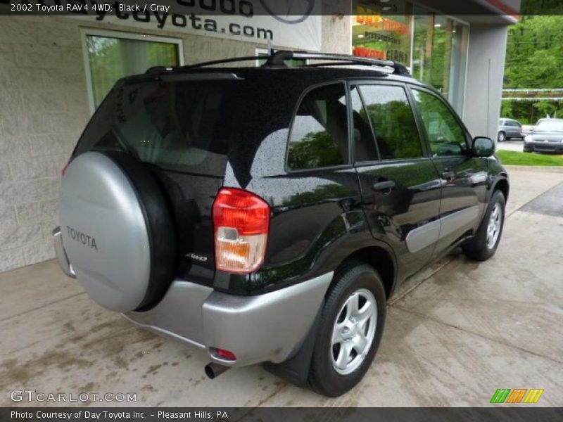 Black / Gray 2002 Toyota RAV4 4WD