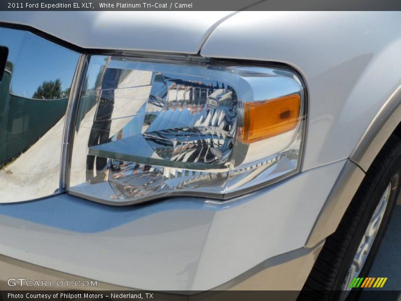 White Platinum Tri-Coat / Camel 2011 Ford Expedition EL XLT