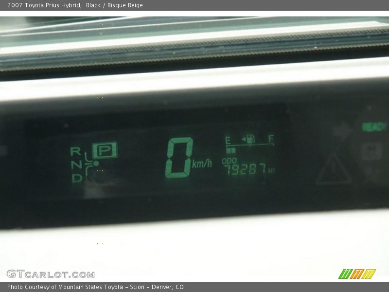 Black / Bisque Beige 2007 Toyota Prius Hybrid