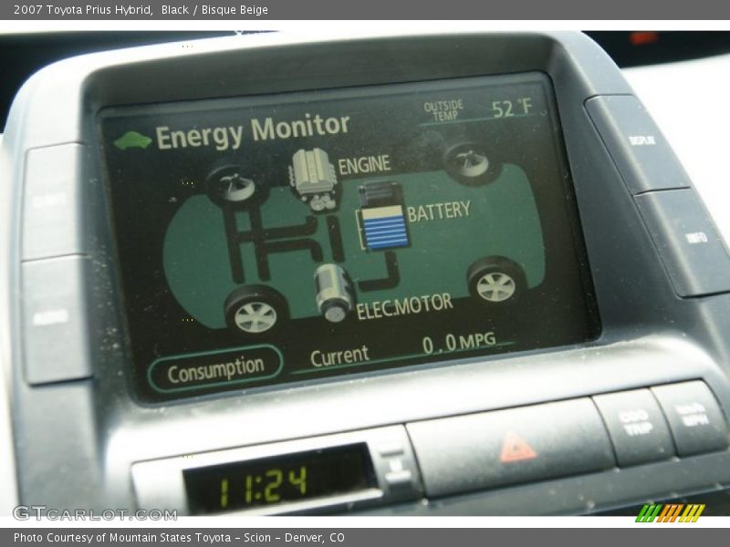 Black / Bisque Beige 2007 Toyota Prius Hybrid