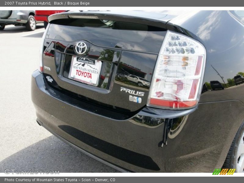 Black / Bisque Beige 2007 Toyota Prius Hybrid