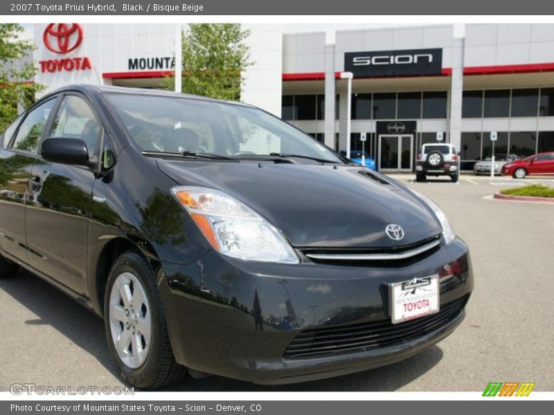 Black / Bisque Beige 2007 Toyota Prius Hybrid