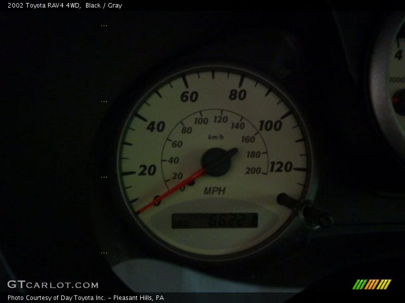 Black / Gray 2002 Toyota RAV4 4WD