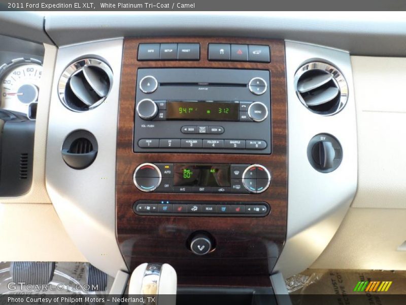 White Platinum Tri-Coat / Camel 2011 Ford Expedition EL XLT