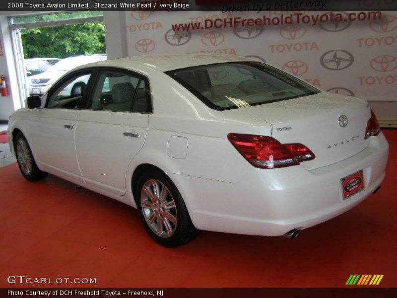 Blizzard White Pearl / Ivory Beige 2008 Toyota Avalon Limited