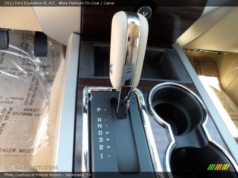 White Platinum Tri-Coat / Camel 2011 Ford Expedition EL XLT