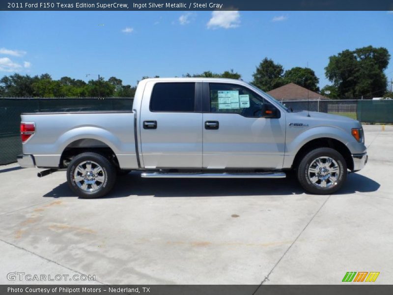 Ingot Silver Metallic / Steel Gray 2011 Ford F150 Texas Edition SuperCrew