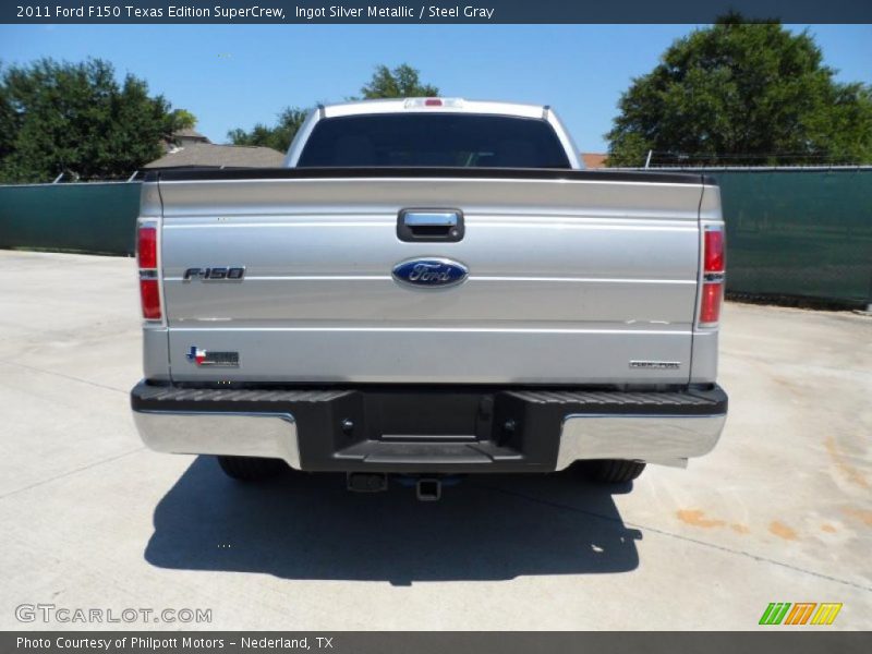 Ingot Silver Metallic / Steel Gray 2011 Ford F150 Texas Edition SuperCrew