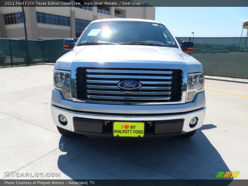 Ingot Silver Metallic / Steel Gray 2011 Ford F150 Texas Edition SuperCrew