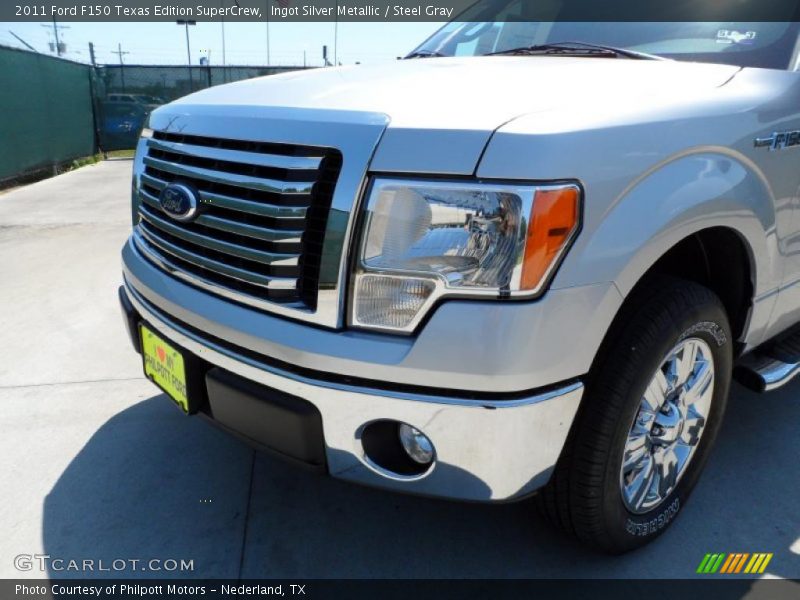 Ingot Silver Metallic / Steel Gray 2011 Ford F150 Texas Edition SuperCrew