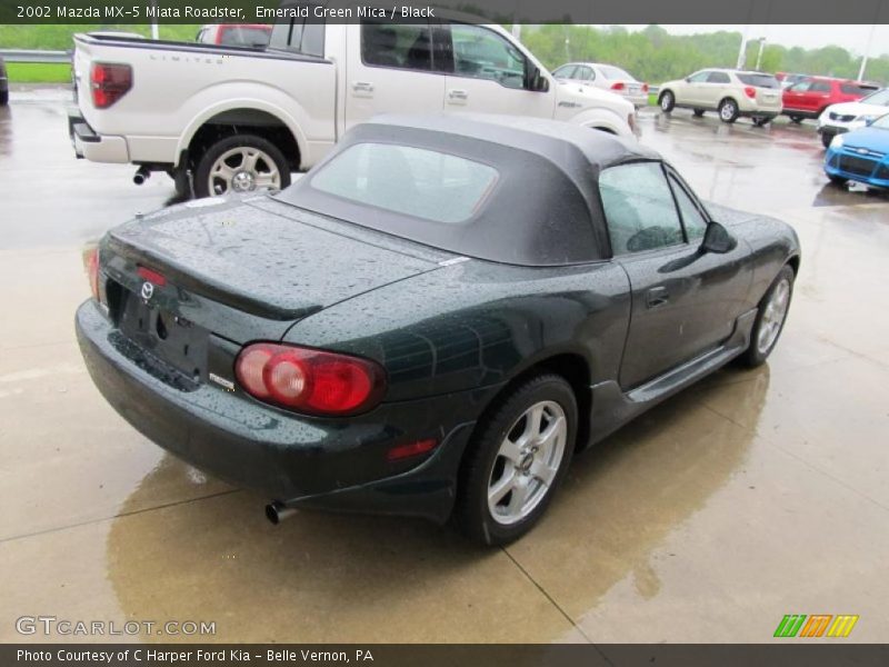Emerald Green Mica / Black 2002 Mazda MX-5 Miata Roadster