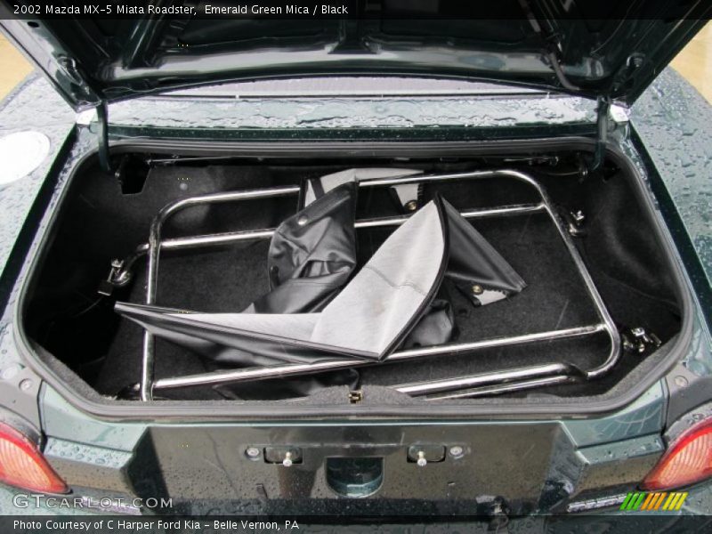 Emerald Green Mica / Black 2002 Mazda MX-5 Miata Roadster