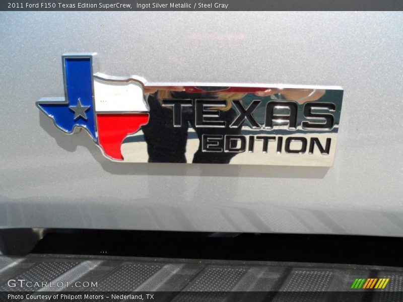 Ingot Silver Metallic / Steel Gray 2011 Ford F150 Texas Edition SuperCrew