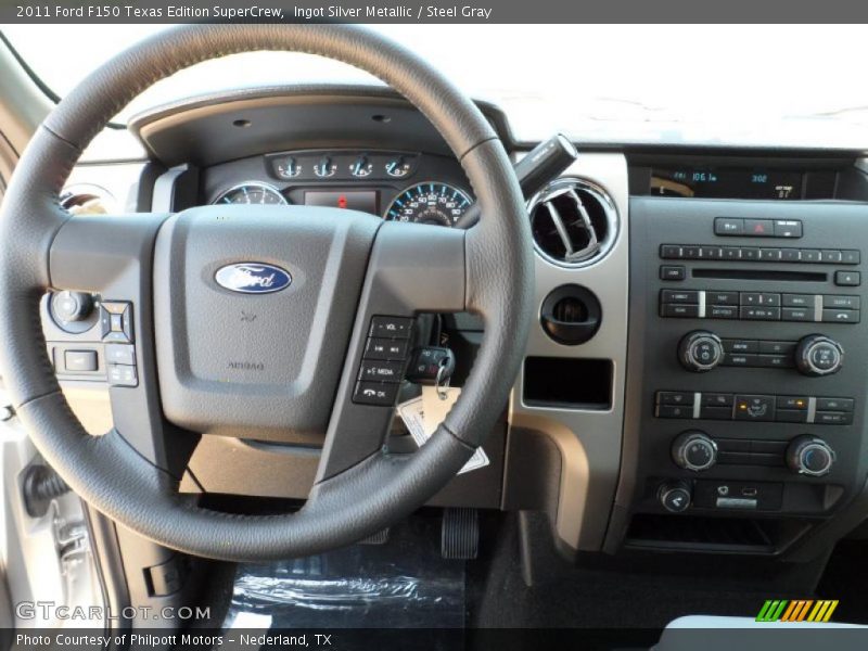 Ingot Silver Metallic / Steel Gray 2011 Ford F150 Texas Edition SuperCrew