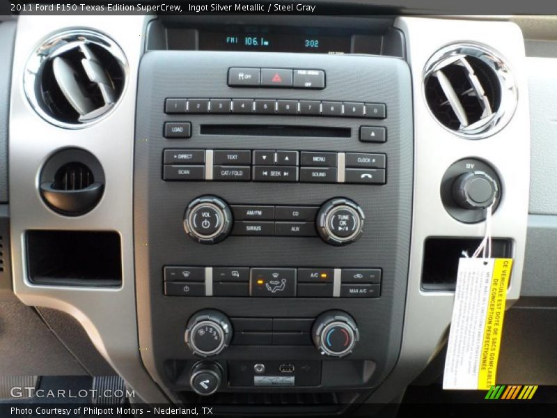 Ingot Silver Metallic / Steel Gray 2011 Ford F150 Texas Edition SuperCrew