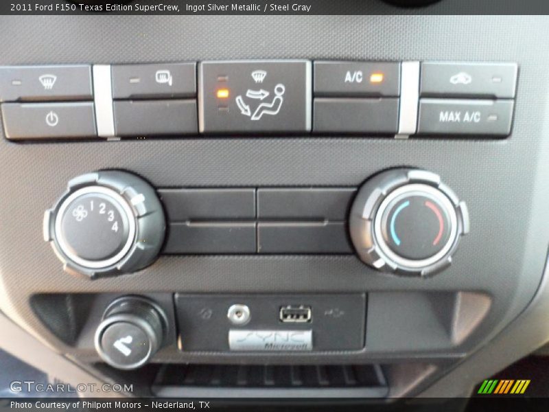 Ingot Silver Metallic / Steel Gray 2011 Ford F150 Texas Edition SuperCrew