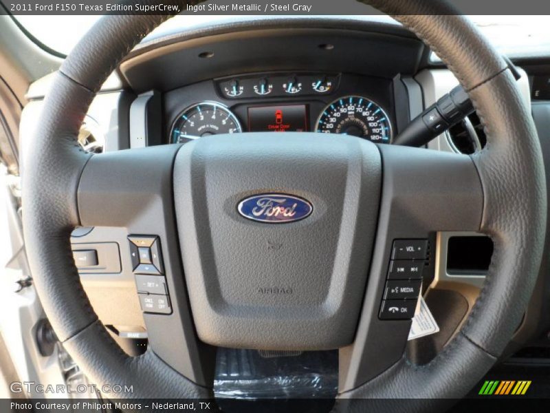 Ingot Silver Metallic / Steel Gray 2011 Ford F150 Texas Edition SuperCrew