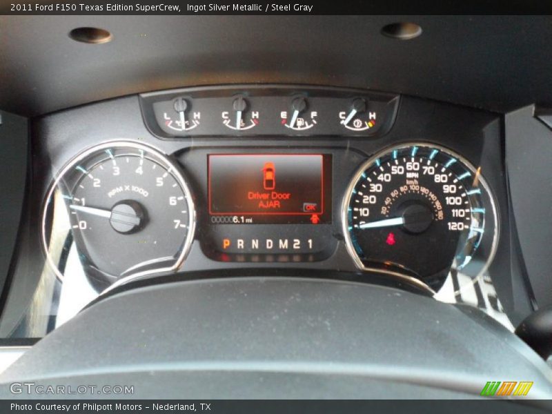Ingot Silver Metallic / Steel Gray 2011 Ford F150 Texas Edition SuperCrew