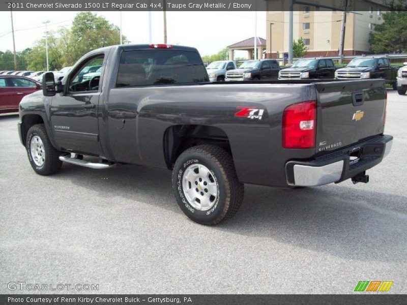 Taupe Gray Metallic / Ebony 2011 Chevrolet Silverado 1500 LT Regular Cab 4x4