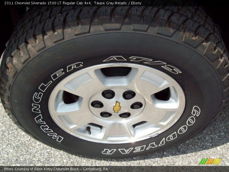 Taupe Gray Metallic / Ebony 2011 Chevrolet Silverado 1500 LT Regular Cab 4x4