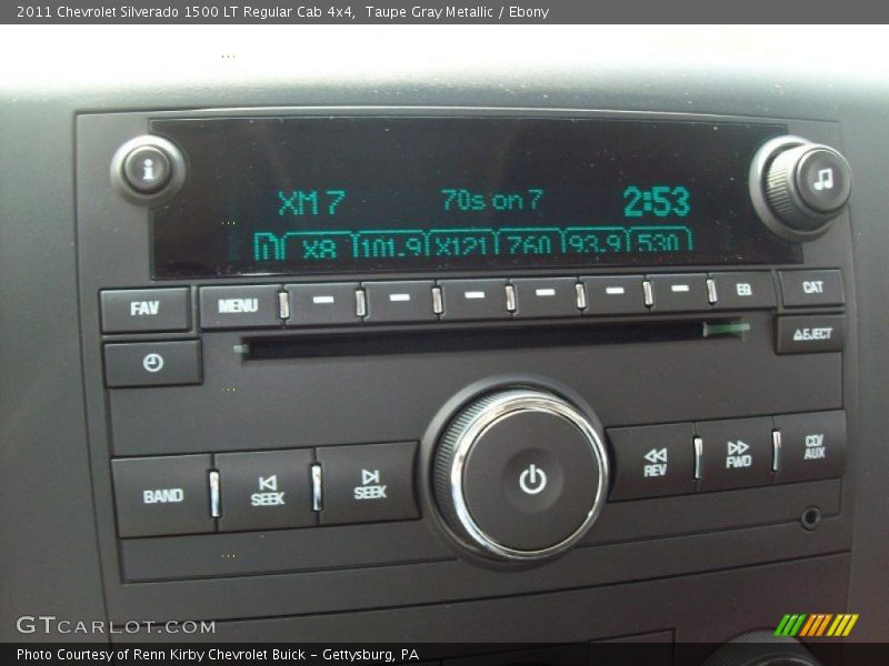 Taupe Gray Metallic / Ebony 2011 Chevrolet Silverado 1500 LT Regular Cab 4x4