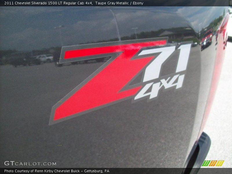Taupe Gray Metallic / Ebony 2011 Chevrolet Silverado 1500 LT Regular Cab 4x4
