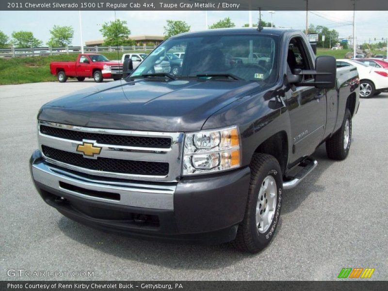 Taupe Gray Metallic / Ebony 2011 Chevrolet Silverado 1500 LT Regular Cab 4x4