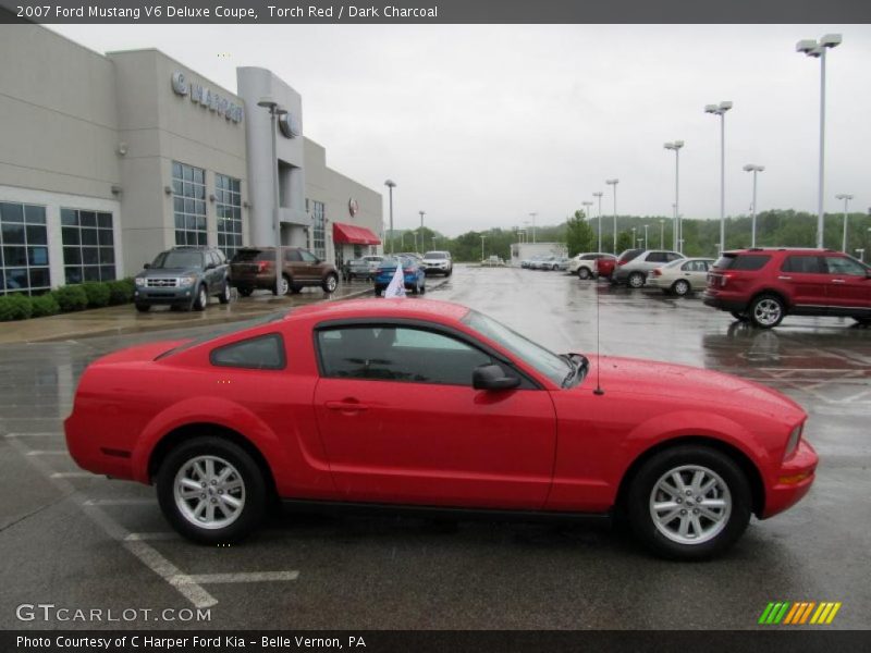 Torch Red / Dark Charcoal 2007 Ford Mustang V6 Deluxe Coupe