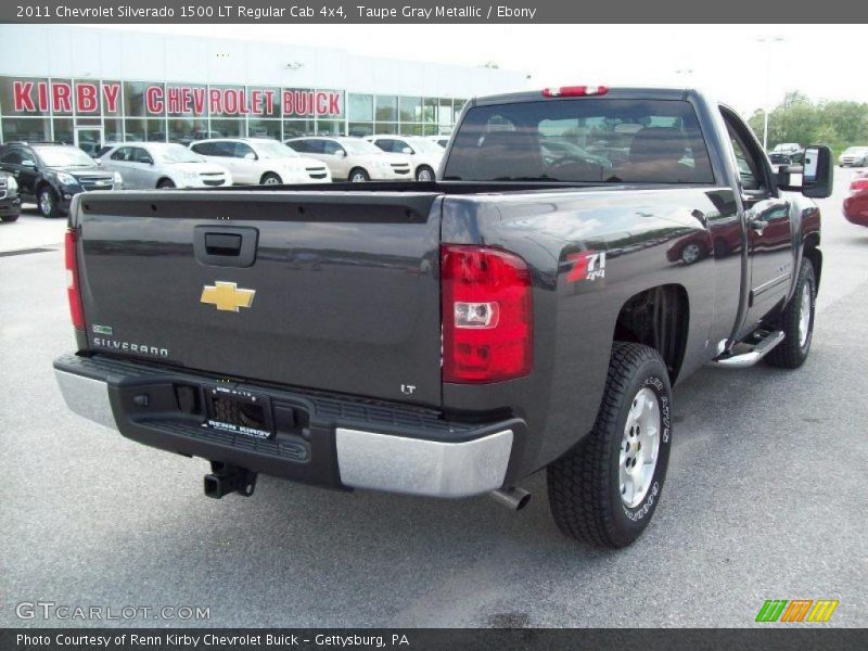 Taupe Gray Metallic / Ebony 2011 Chevrolet Silverado 1500 LT Regular Cab 4x4