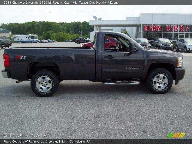 Taupe Gray Metallic / Ebony 2011 Chevrolet Silverado 1500 LT Regular Cab 4x4