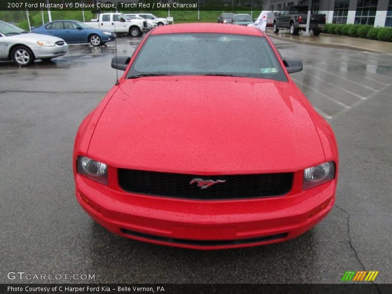 Torch Red / Dark Charcoal 2007 Ford Mustang V6 Deluxe Coupe