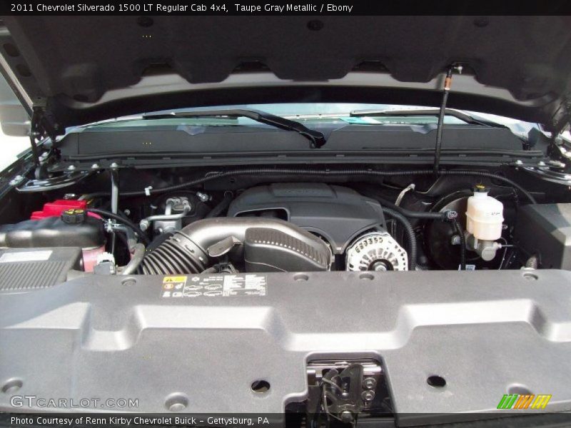 Taupe Gray Metallic / Ebony 2011 Chevrolet Silverado 1500 LT Regular Cab 4x4
